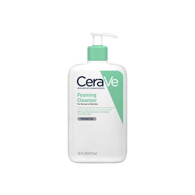 Boots CeraVe Foaming Cleanser Niacinamid Normal til Fet Hud 473ml - Kjøp online hos McGrocer