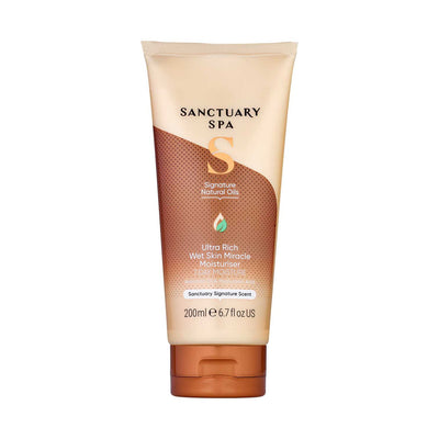 Boots Sanctuary Spa Signature Natural Oils Ultra Rich Wet Skin Miracle Moisturiser 200ml- Buy online at McGrocer