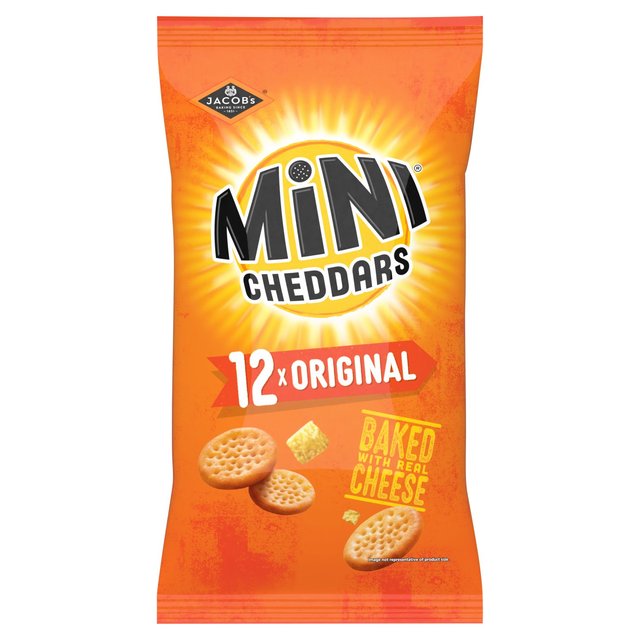 Jacob's Mini Cheddars Original Cheese Snacks    12 per pack GOODS M&S   