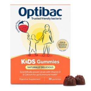 أقراص Optibac Kids Gummies Strawberry Gut Supplement 30 Gummies من Boots - اشترِ عبر الإنترنت من McGrocer