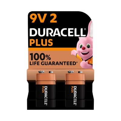 Boots Duracell Plus 100% 9V Batteries 2-Pack- Buy online at McGrocer