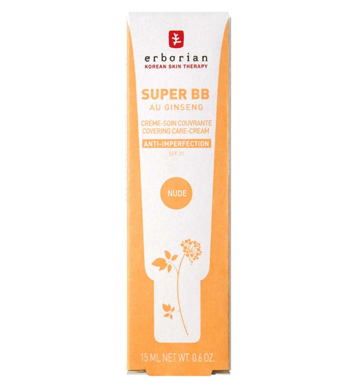 Erborian Super BB Au Ginseng Nude 15ml, imported from the UK