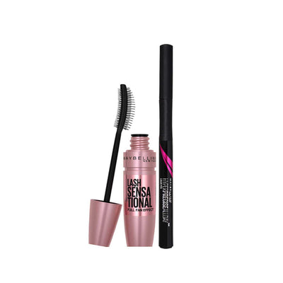 Boots Maybelline Lash Sensational Mascara & Hyper Precise Eyeliner Duo Eye Makeup- Buy online at McGrocer