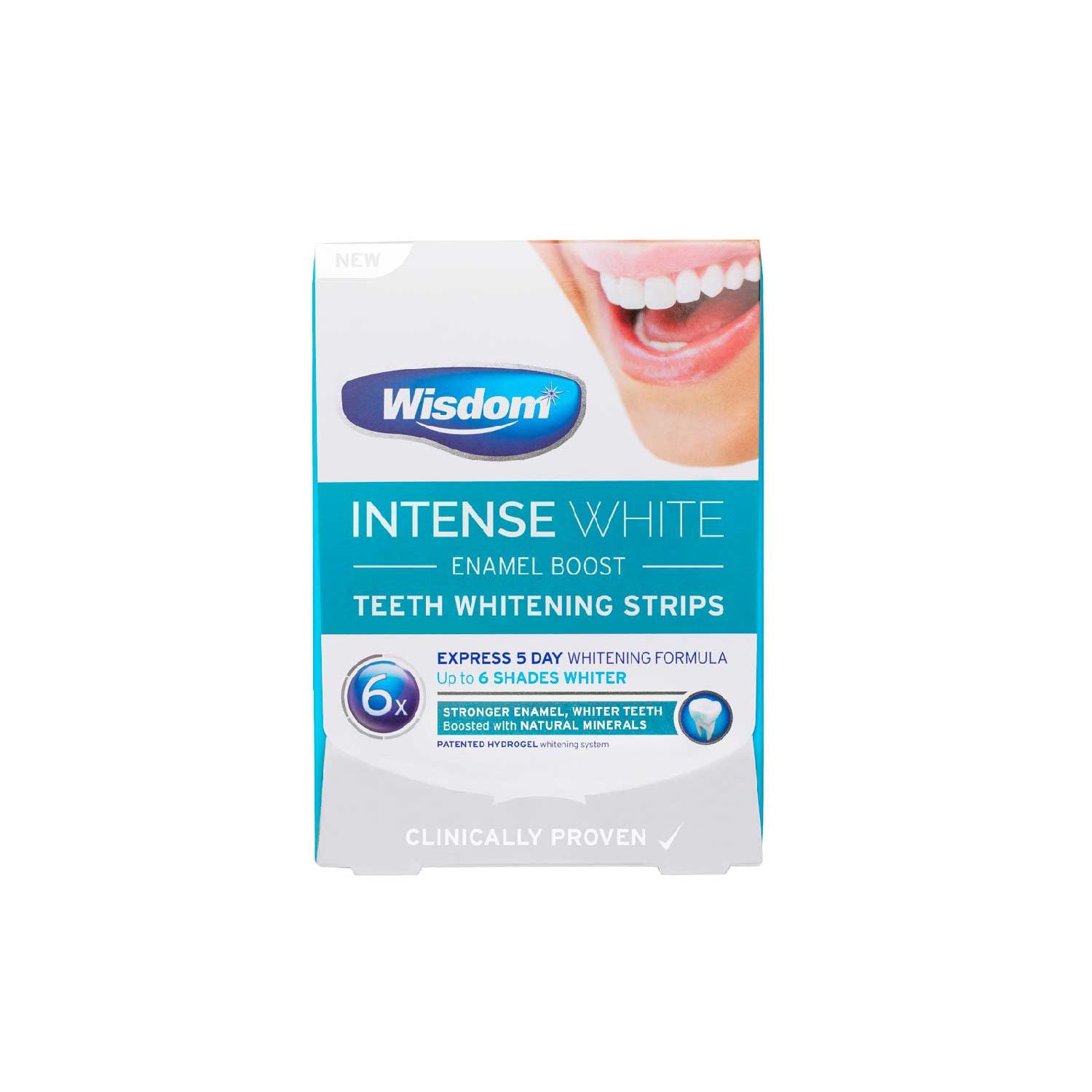 Wisdom Intense White teeth whitening strips, British product