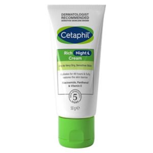 Cetaphil Rich Night Cream Face Moisturiser 50g - British product