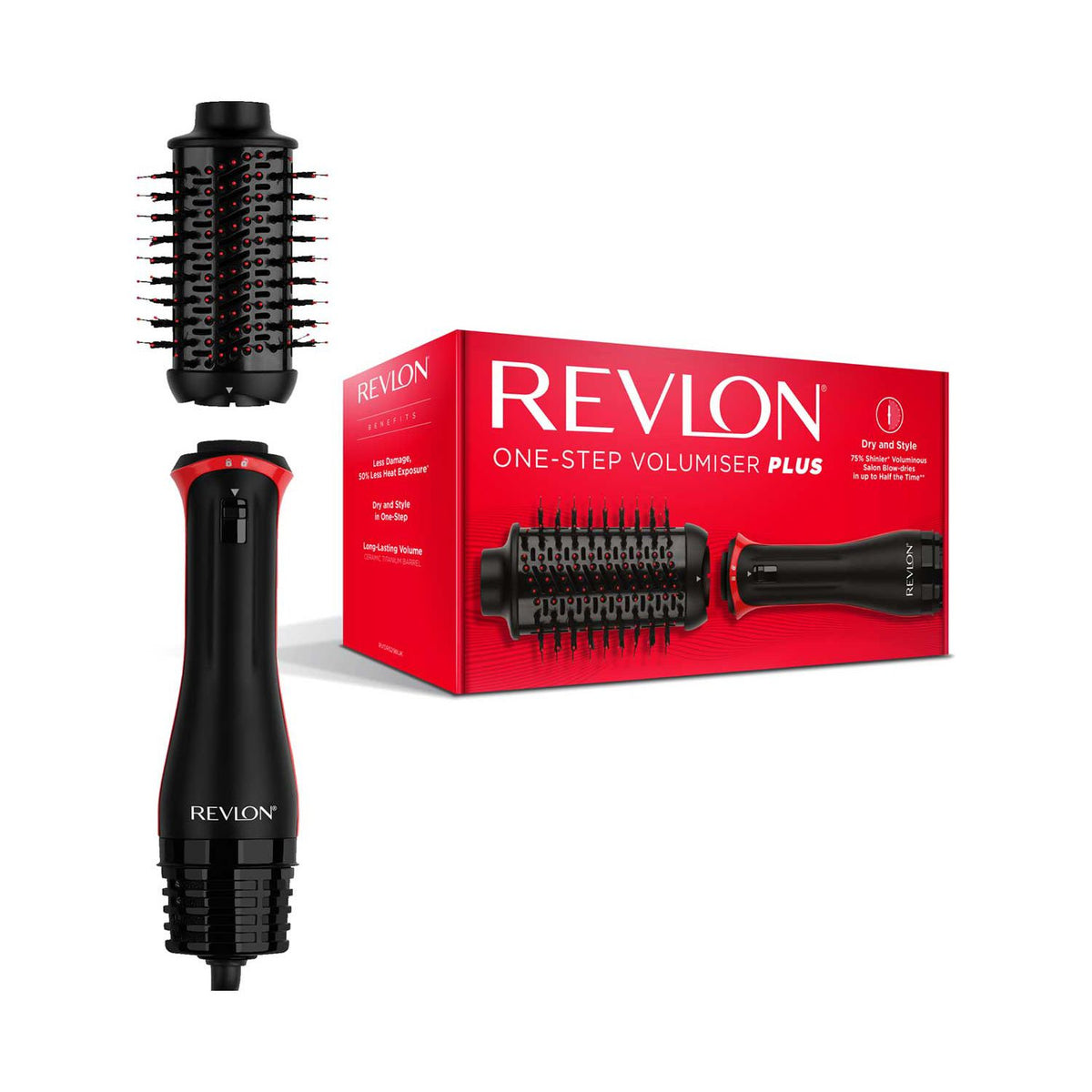 Revlon One-Step Volumiser Plus detachable head blow dryer, UK version