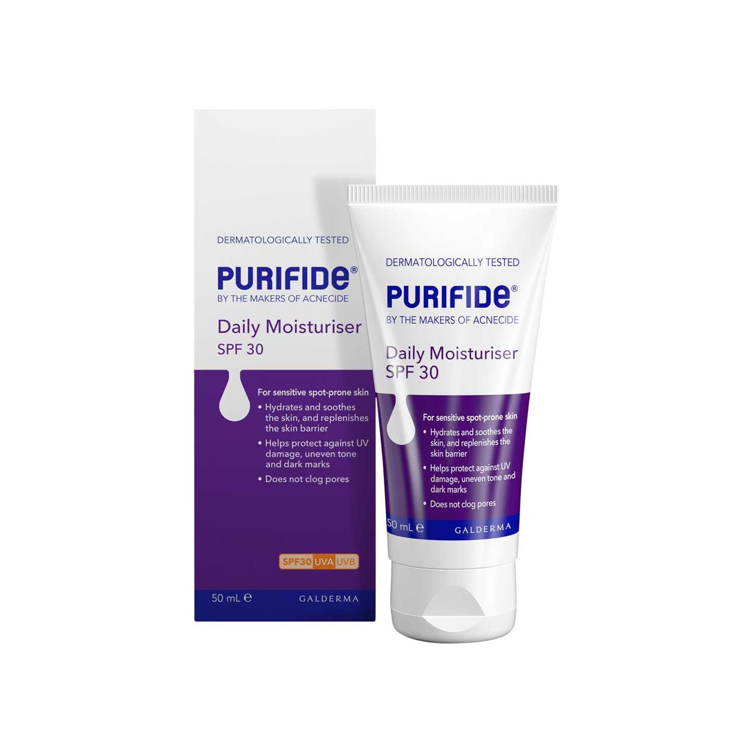 Acnecide moisturiser SPF30 50ml (British brand)