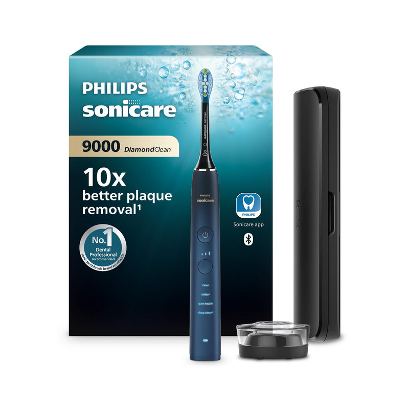 Philips Sonicare DiamondClean 9000 electric toothbrush Aquamarine Blue, imported from the UK