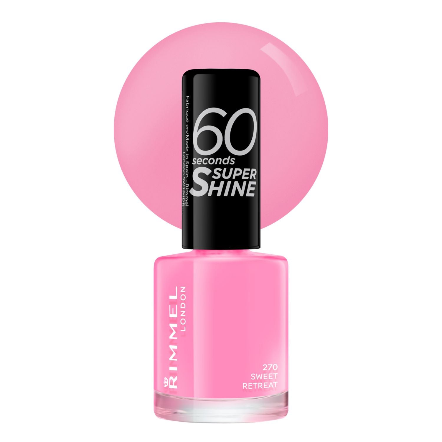 Rimmel 60 Seconds nail polish in Sweet Retreat (British brand)
