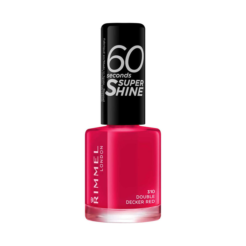 Rimmel 60 Seconds Super Shine Nail Polish Double Decker Red - British product