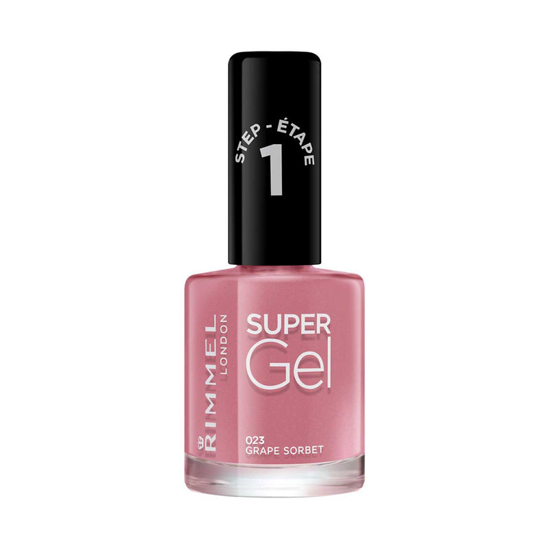Rimmel Super Gel nail polish Grape Sorbet, imported from the UK