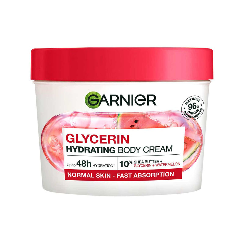 Garnier Glycerin Hydrating Body Cream 380ml, imported from the UK