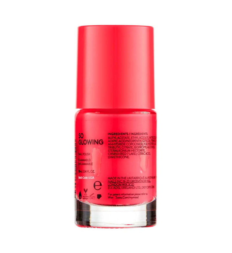 My Mood So Glowing nail polish 10ml neon coral - British product