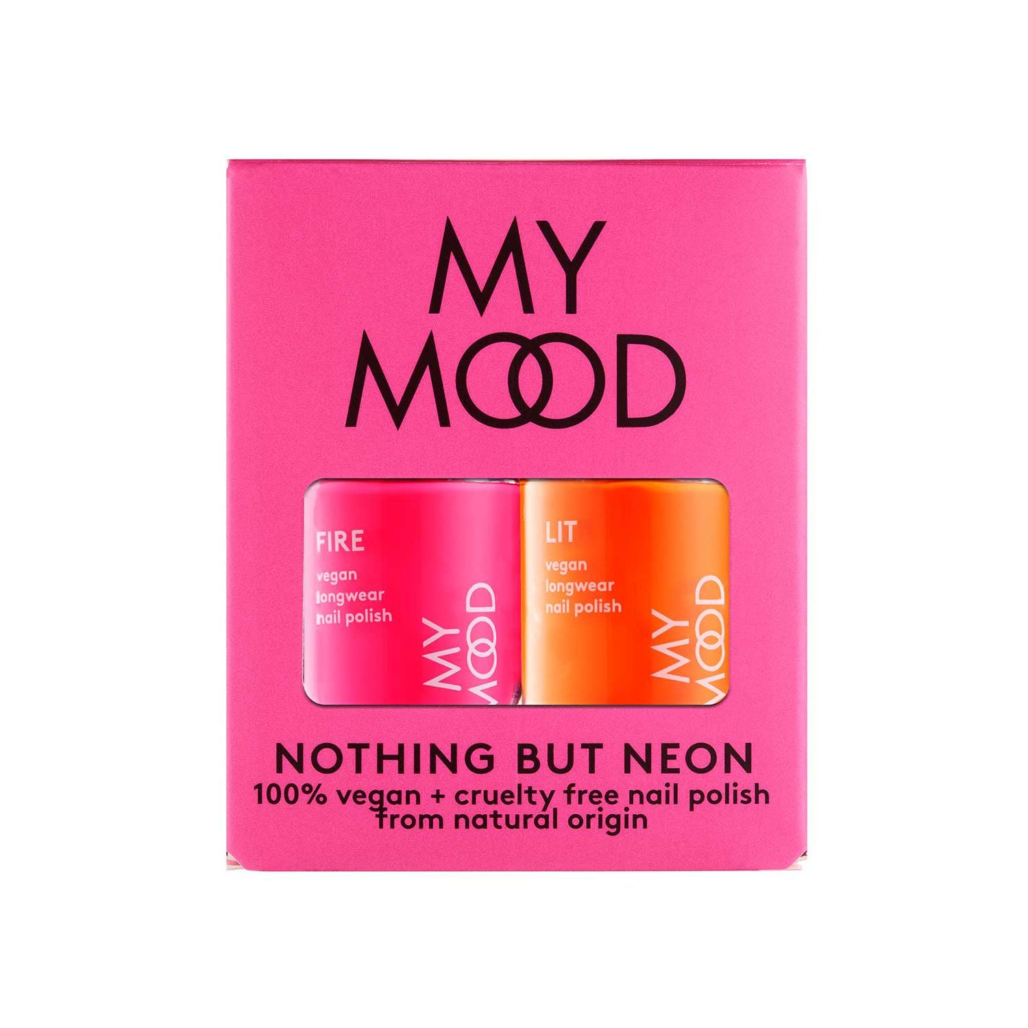 My Mood Nothing But Neon nail polish duo 20ml - British product