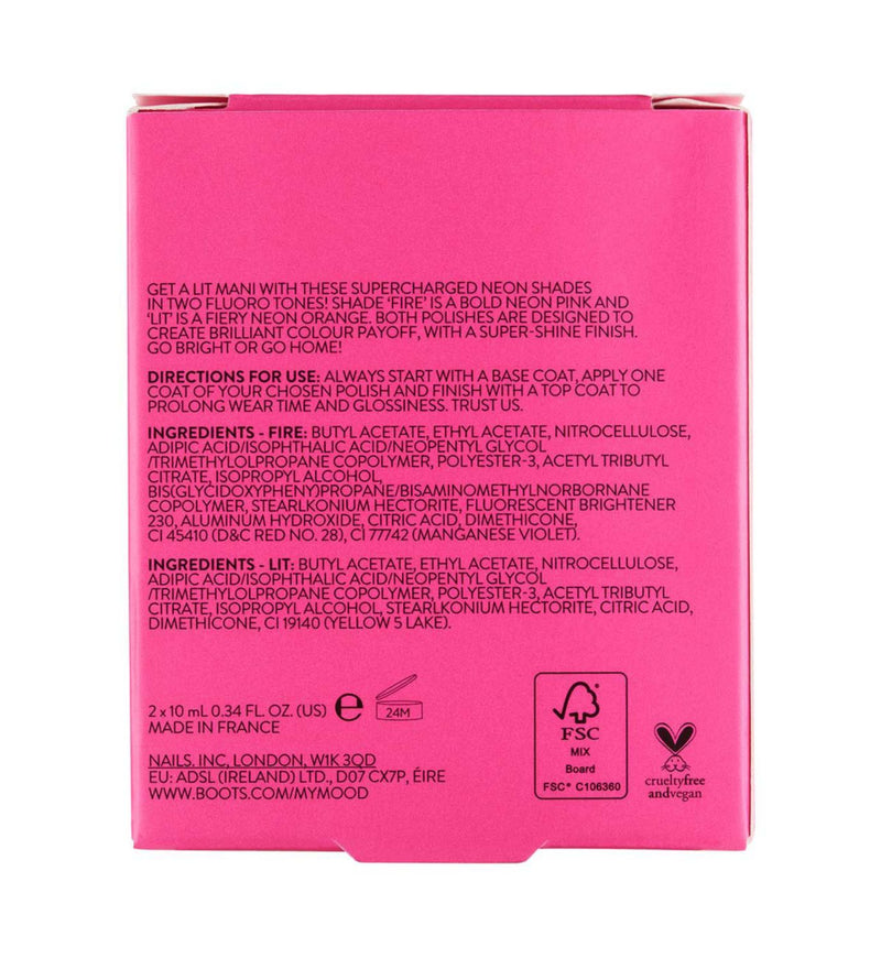 My Mood Nothing But Neon nail polish duo 20ml - British product