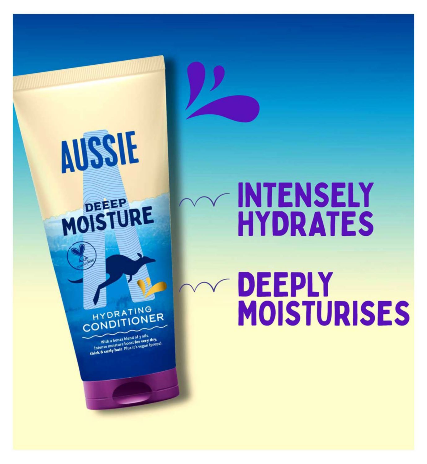Aussie Deeep Moisture vegan conditioner 200ml - British product