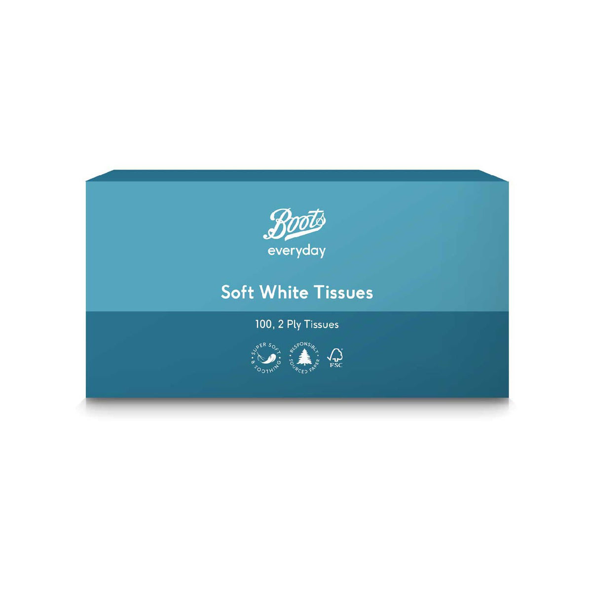 Boots Everyday white tissues 2ply 100 - British product
