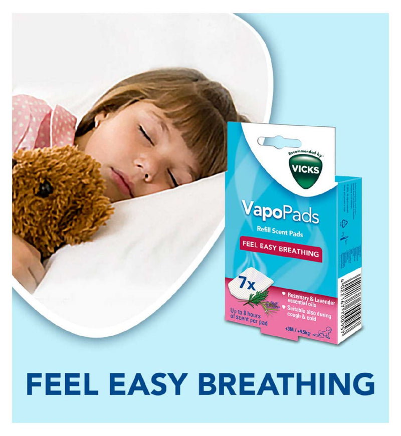 Vicks VapoPads Rosemary Lavender pads pack 7, imported from the UK
