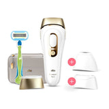 Braun IPL Silk-Expert Pro 5, At Home Hair Removal Device with Pouch, White/Gold, PL5257 GOODS Boots   