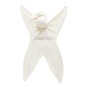 Doudou Cuskiboo Crème Bambou Bio Douce Couverture de Sécurité