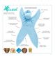 Cuskiboo blue baby comforter, UK version