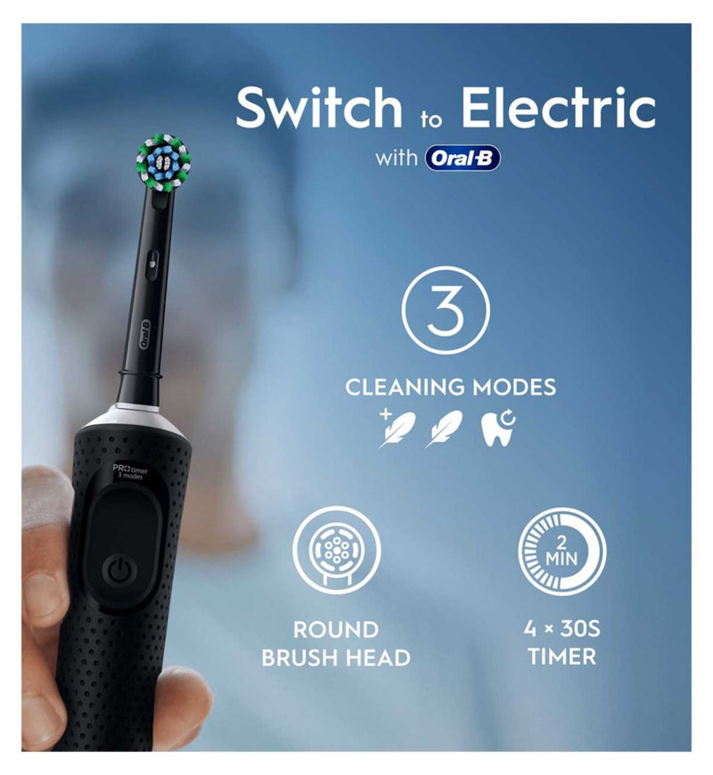 Oral-B Vitality Pro black electric toothbrush (British brand)