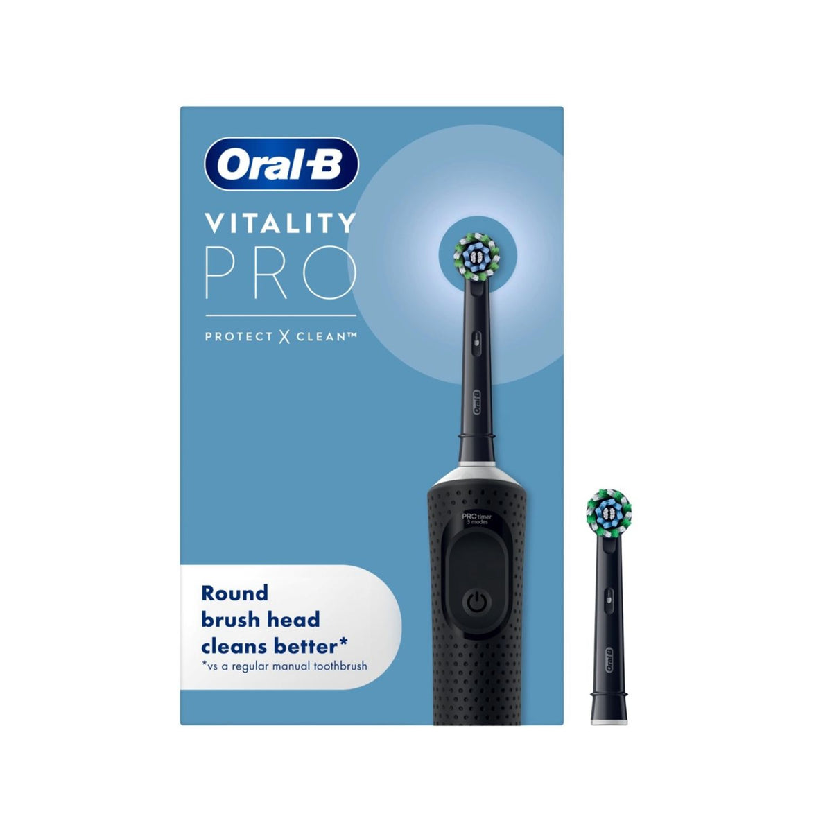 Oral-B Vitality Pro black electric toothbrush (British brand)