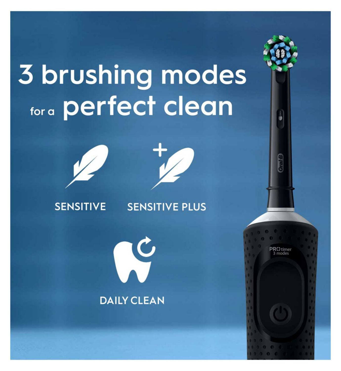 Oral-B Vitality Pro black electric toothbrush (British brand)