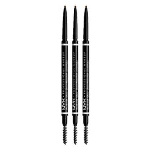 Boots NYX Professional Makeup Micro Brow Pencil Brunette Brow Makeup 3 Pack- Buy online at McGrocer
