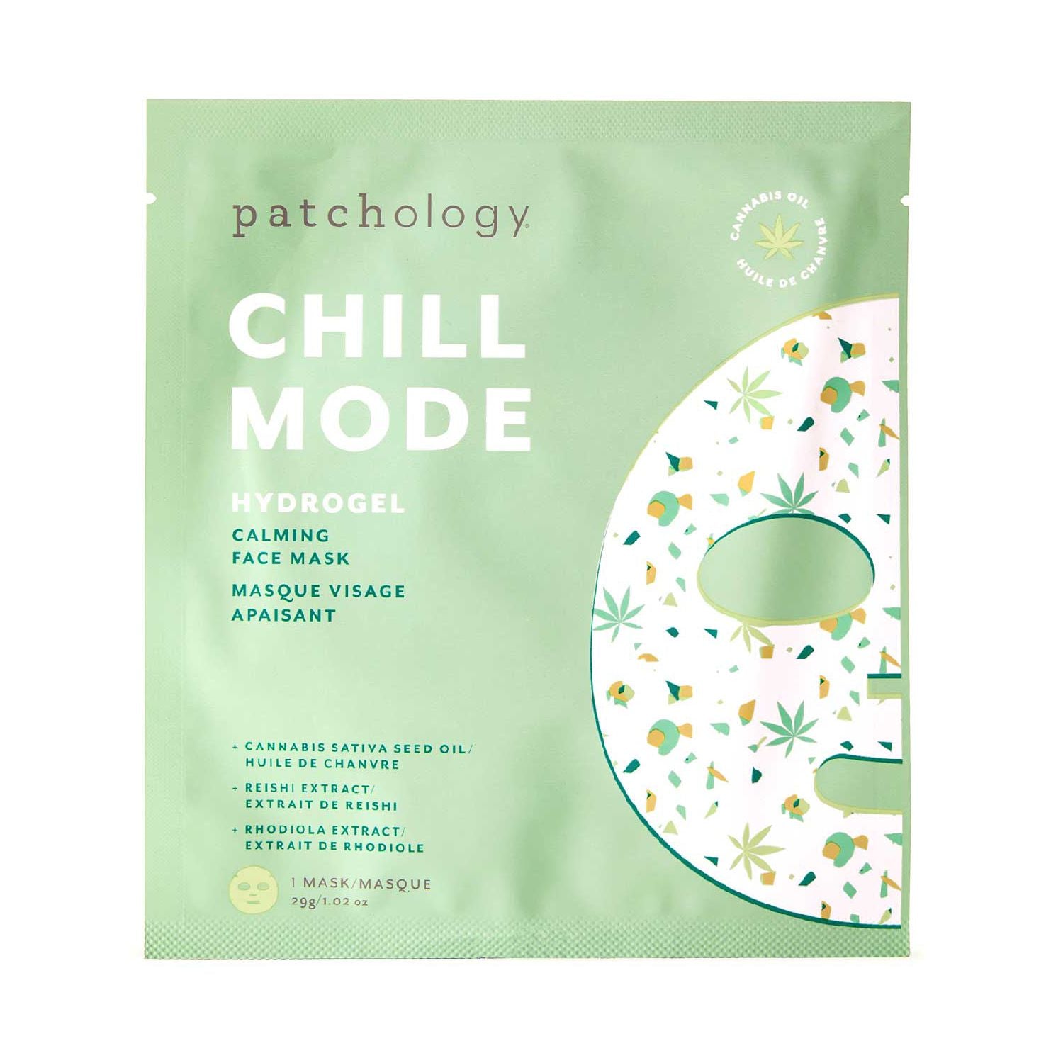 Patchology Chill Mode Calming Hydrogel Mask, imported from the UK