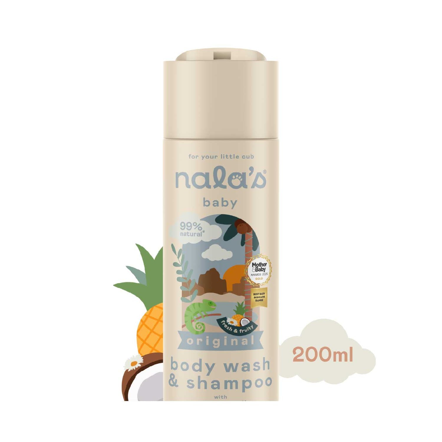 Nala's Baby body wash and shampoo 200ml (British brand)