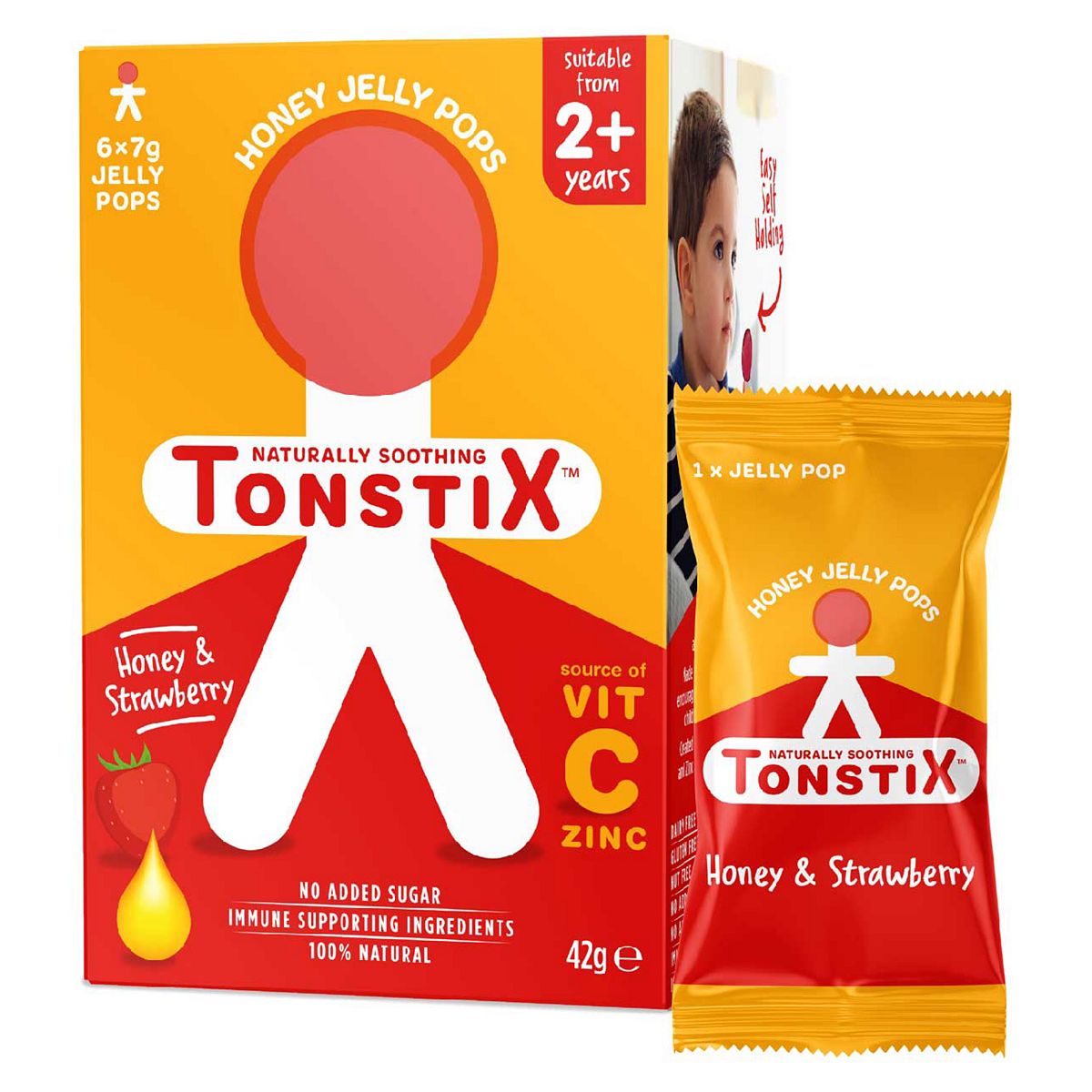 Tonstix Honey Jelly Pop- Honey & Strawberry - 6 Pack GOODS Boots   