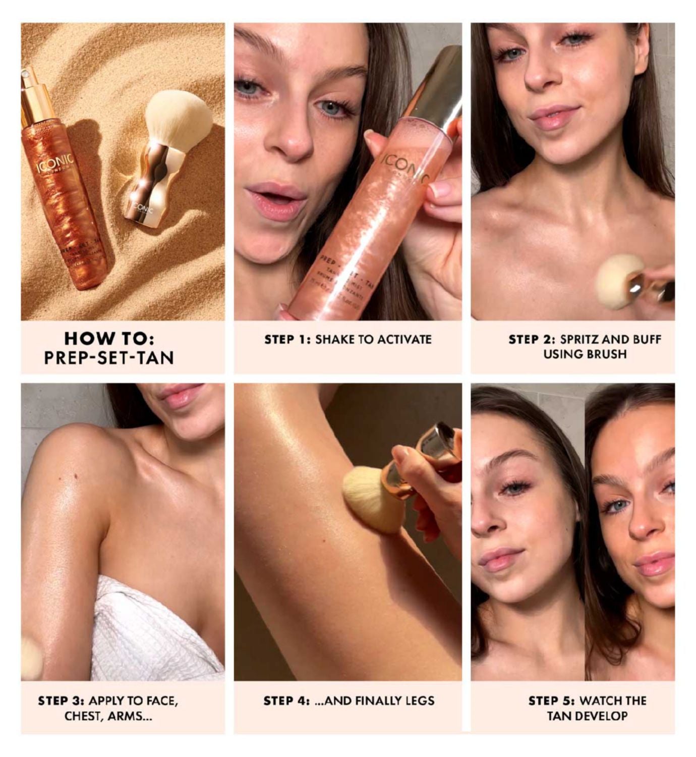ICONIC London Prep-Set-Tan Tanning Mist Original 75ml - British product