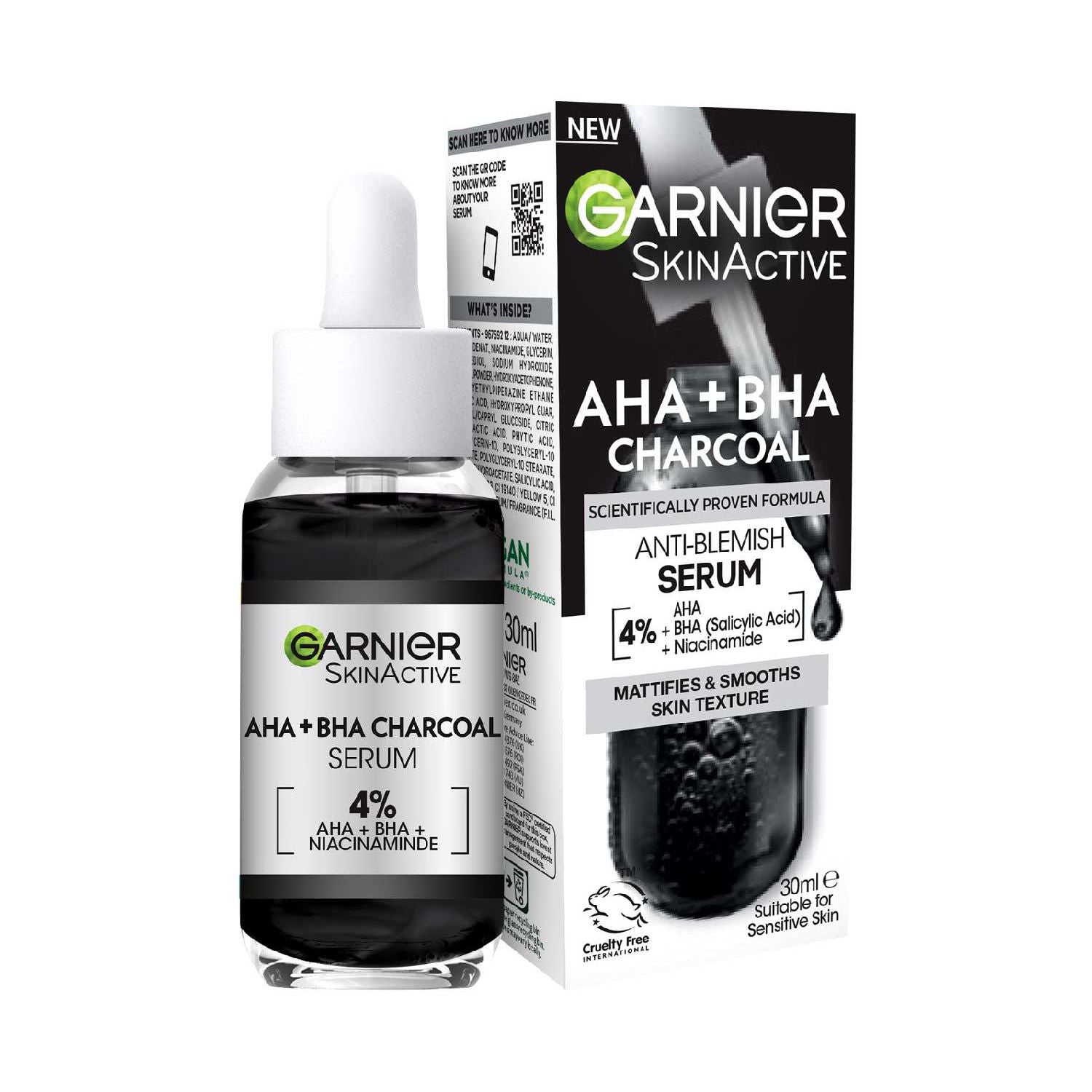 Garnier Skinactive charcoal serum 30ml, UK version