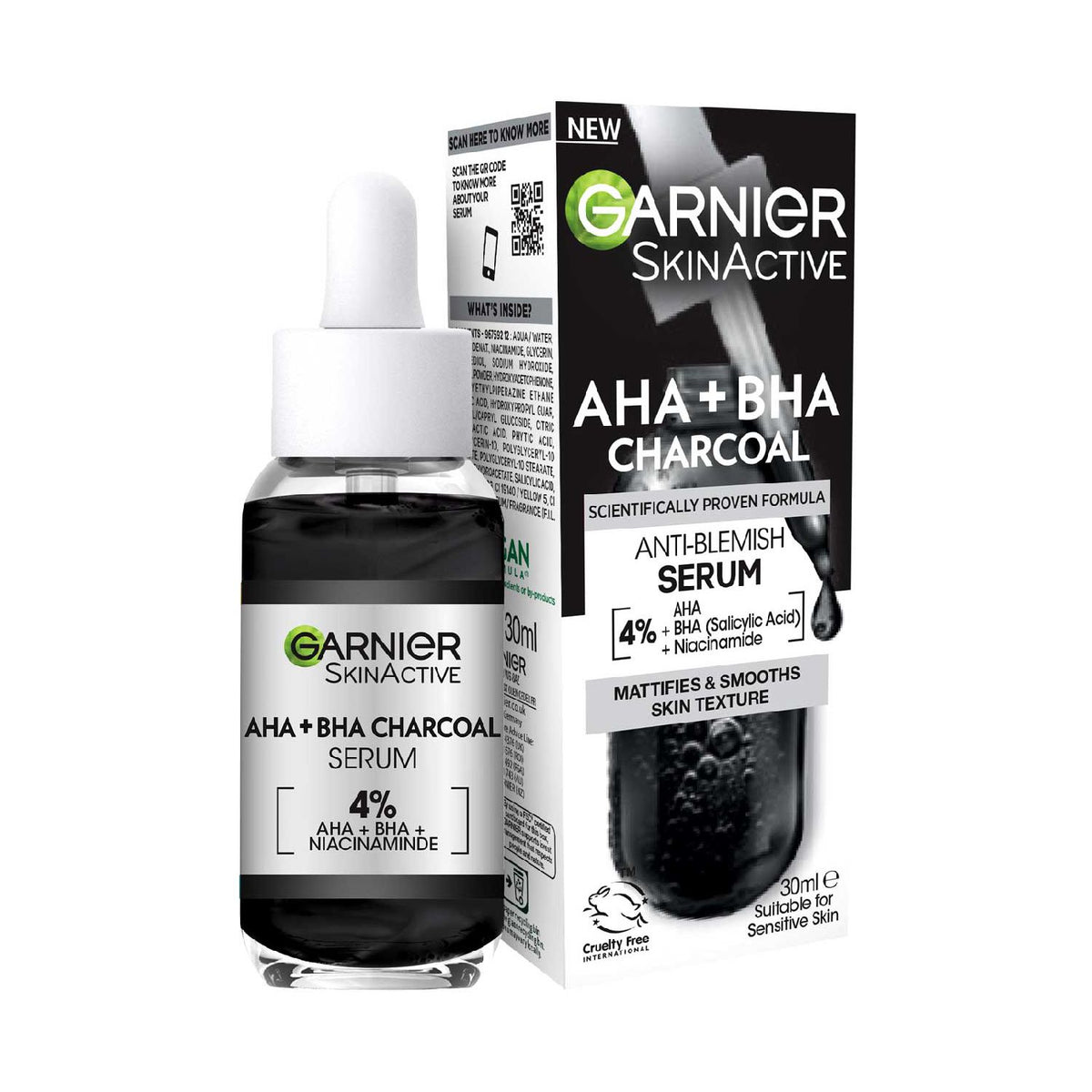 Garnier Skinactive charcoal serum 30ml, UK version