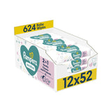Pampers sensitive baby wipes plastic free 624 count (British brand)