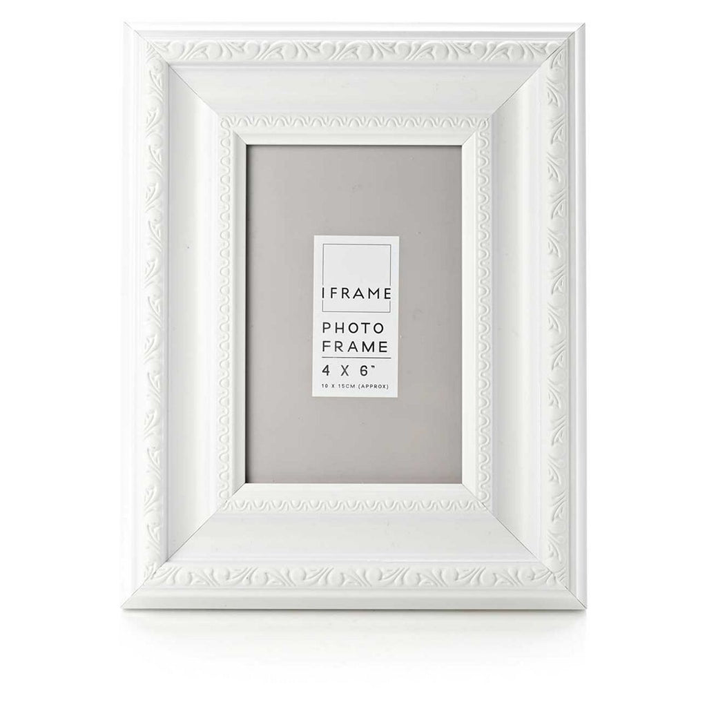 White Vintage Frame 6x4