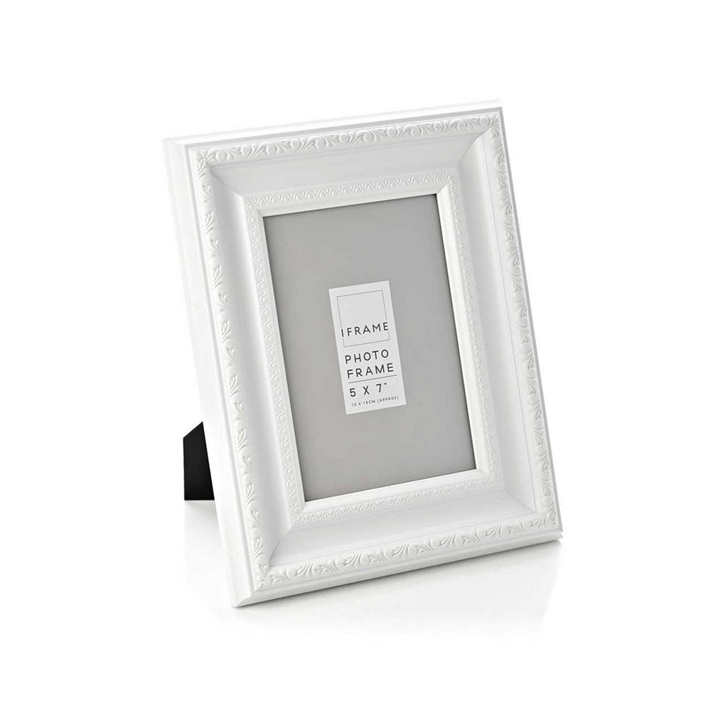 White Vintage Frame 5x7