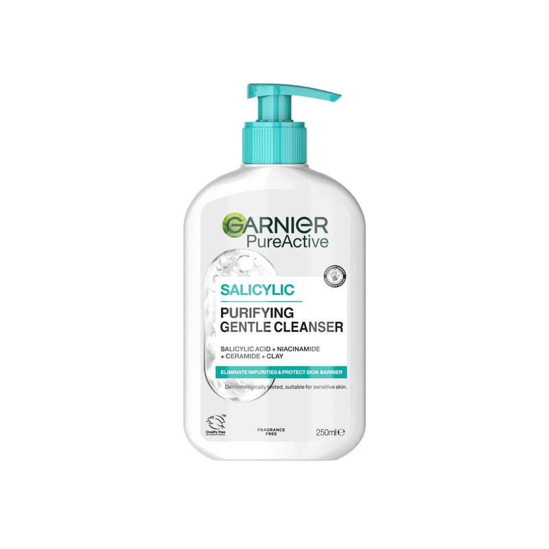 Garnier Salicylic Face Cleanser 250ml, imported from the UK