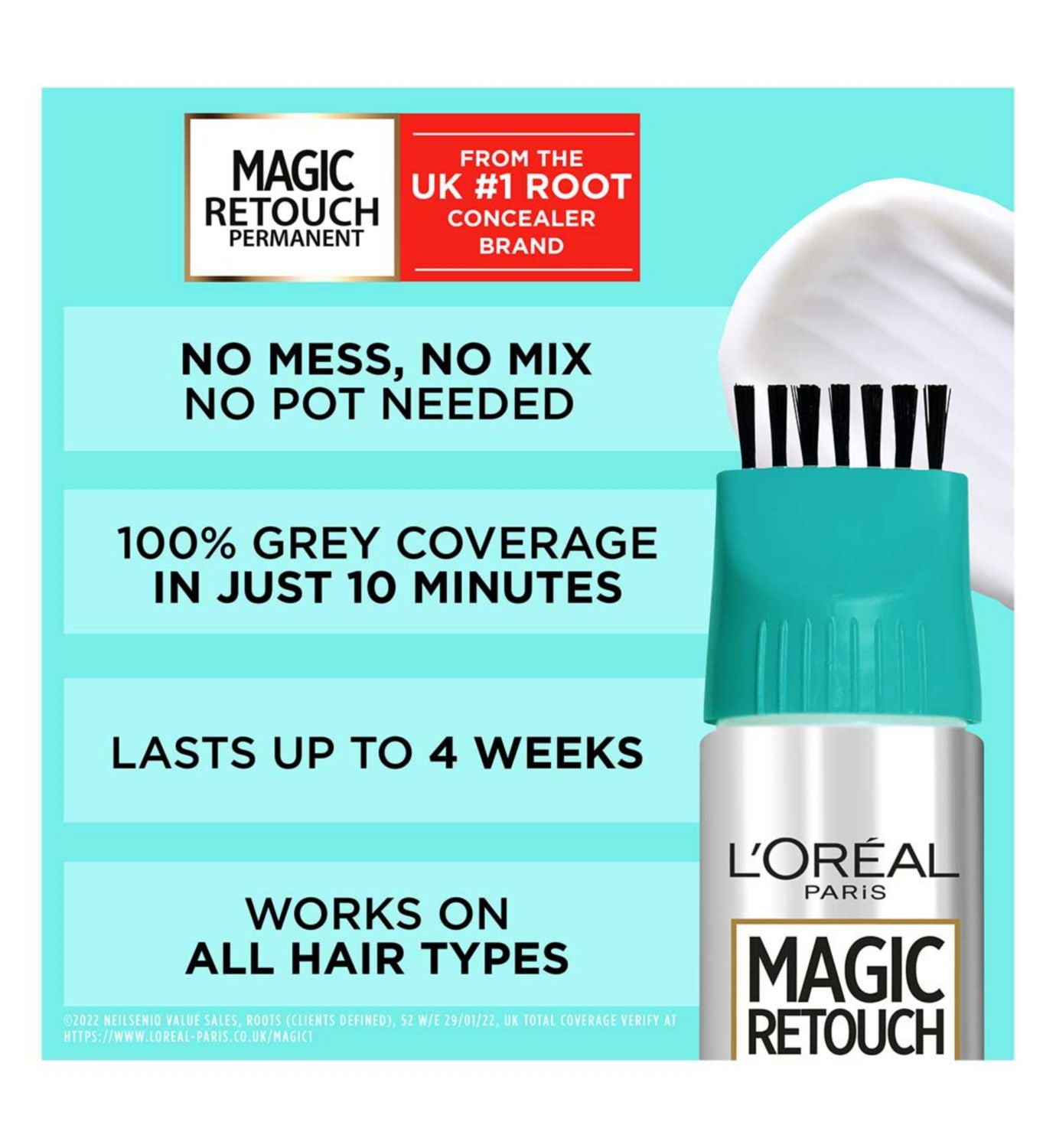 L'Oréal Magic Retouch root spray Grey Black 2, imported from the UK