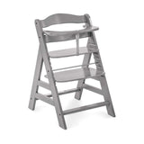 Hauck Alpha+ wooden highchair grey, imported from the UK