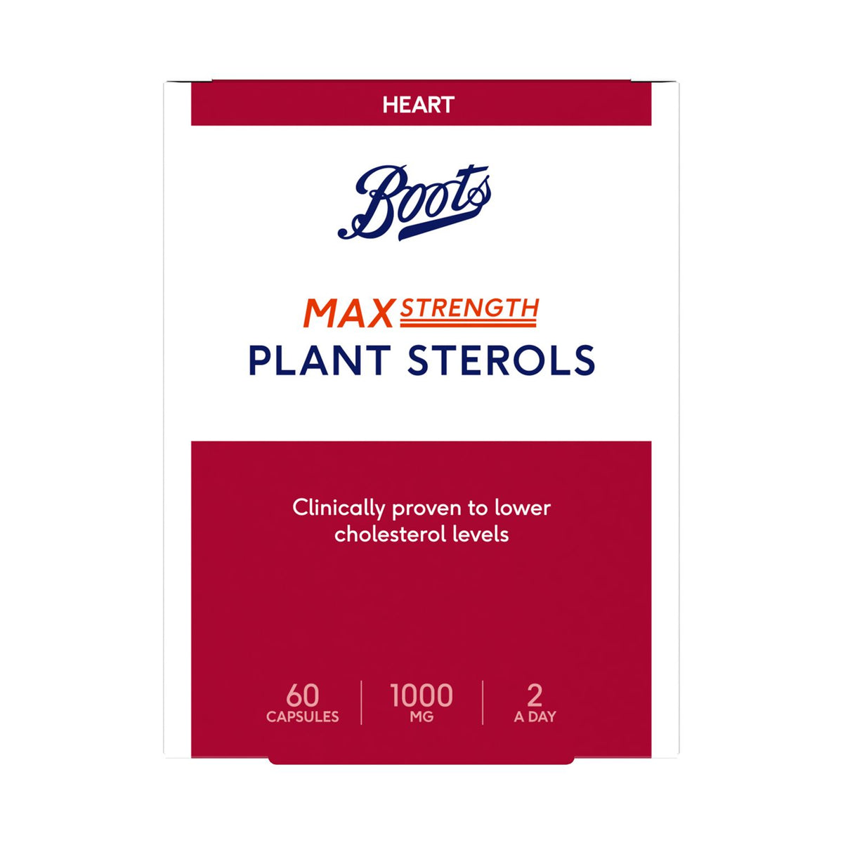 Boots plant sterols capsules 1000mg 60s - British product