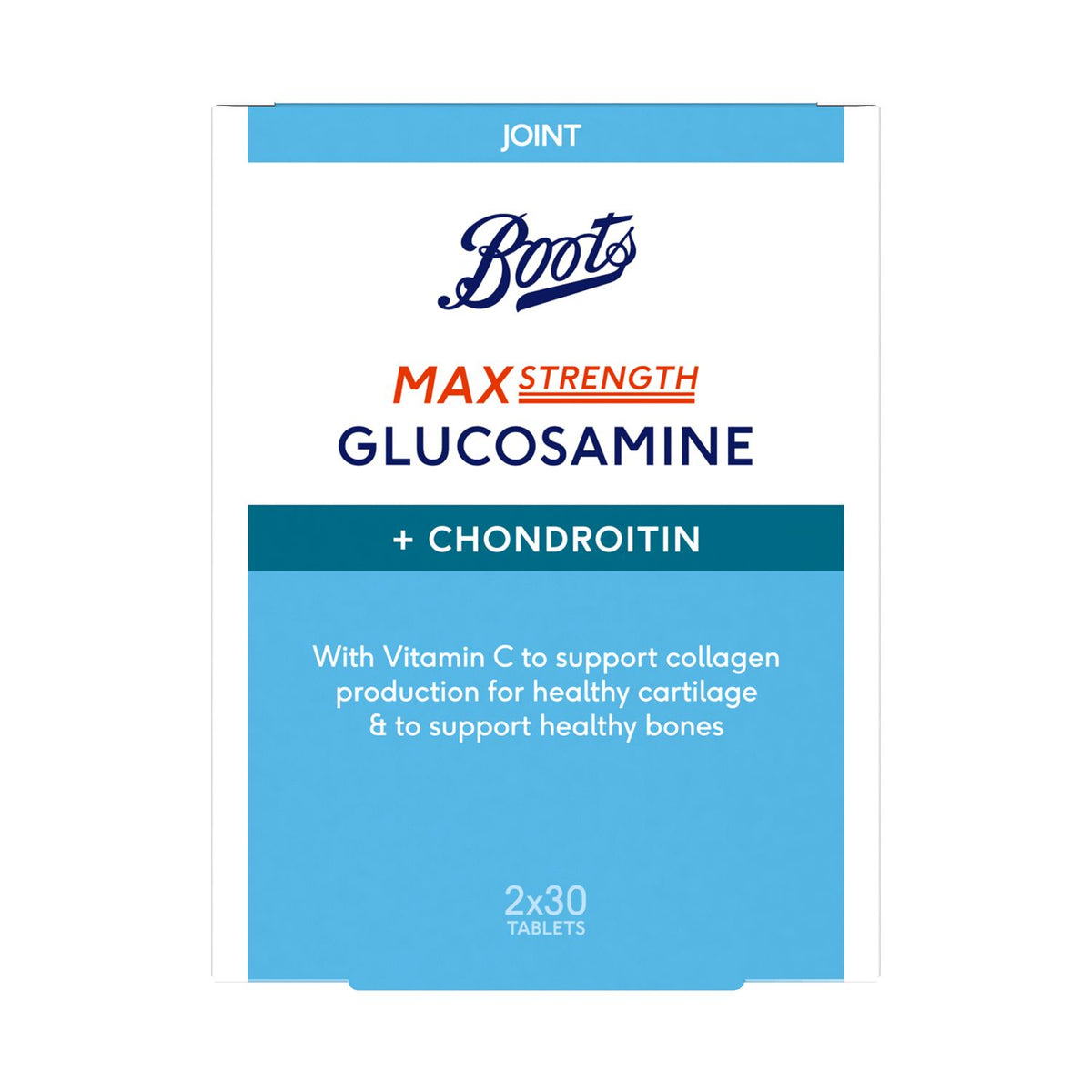 Boots Glucosamine & Chondroitin Duo Joint Care Supplement 60 tablets - British product