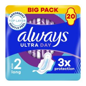 Always Ultra Day Sanitary Towels Long Size 2 20 Pads - British product