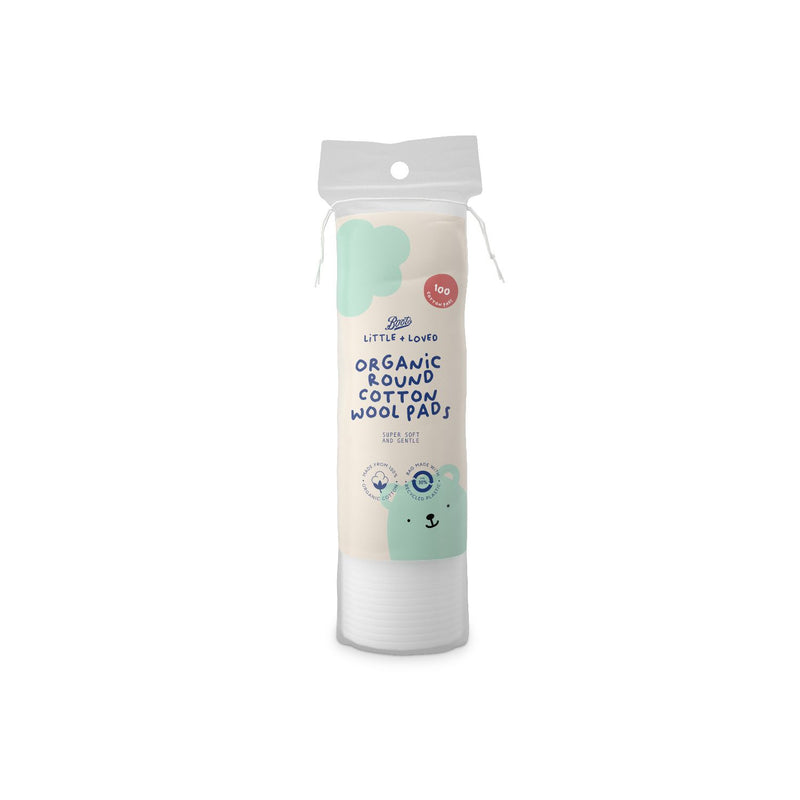 Boots Organic Round Cotton Wool Pads 100s - British product
