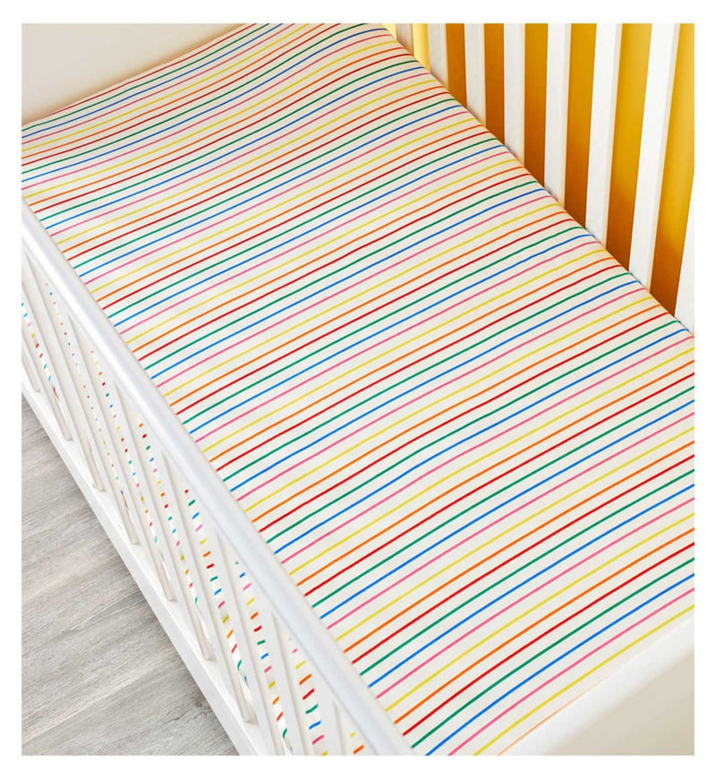Ickle Bubba fitted cotbed sheets Rainbow Dreams 2 pack - British product
