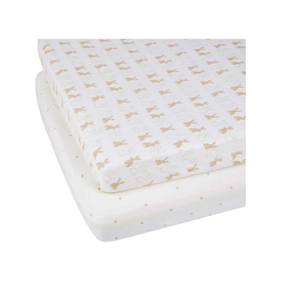 Boots Ickle Bubba Fitted Cotbed Sheets - Bunnychino 2 Pack- Buy online at McGrocer