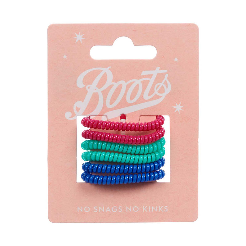 Boots Kids Spiral Hair Ties Mini 6 - British product