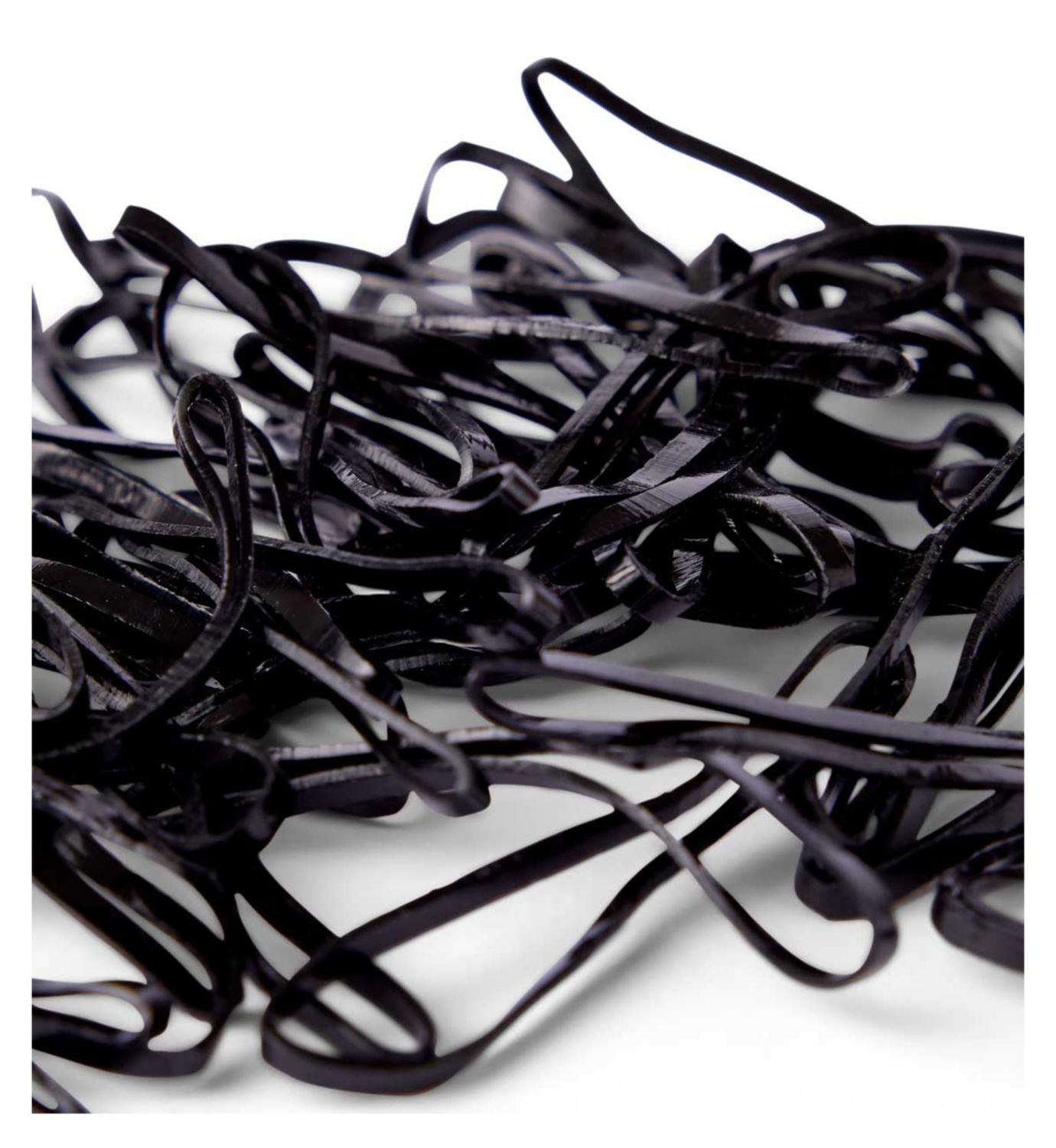 Boots Polybands Black Hair Bands Vintage Style - British product