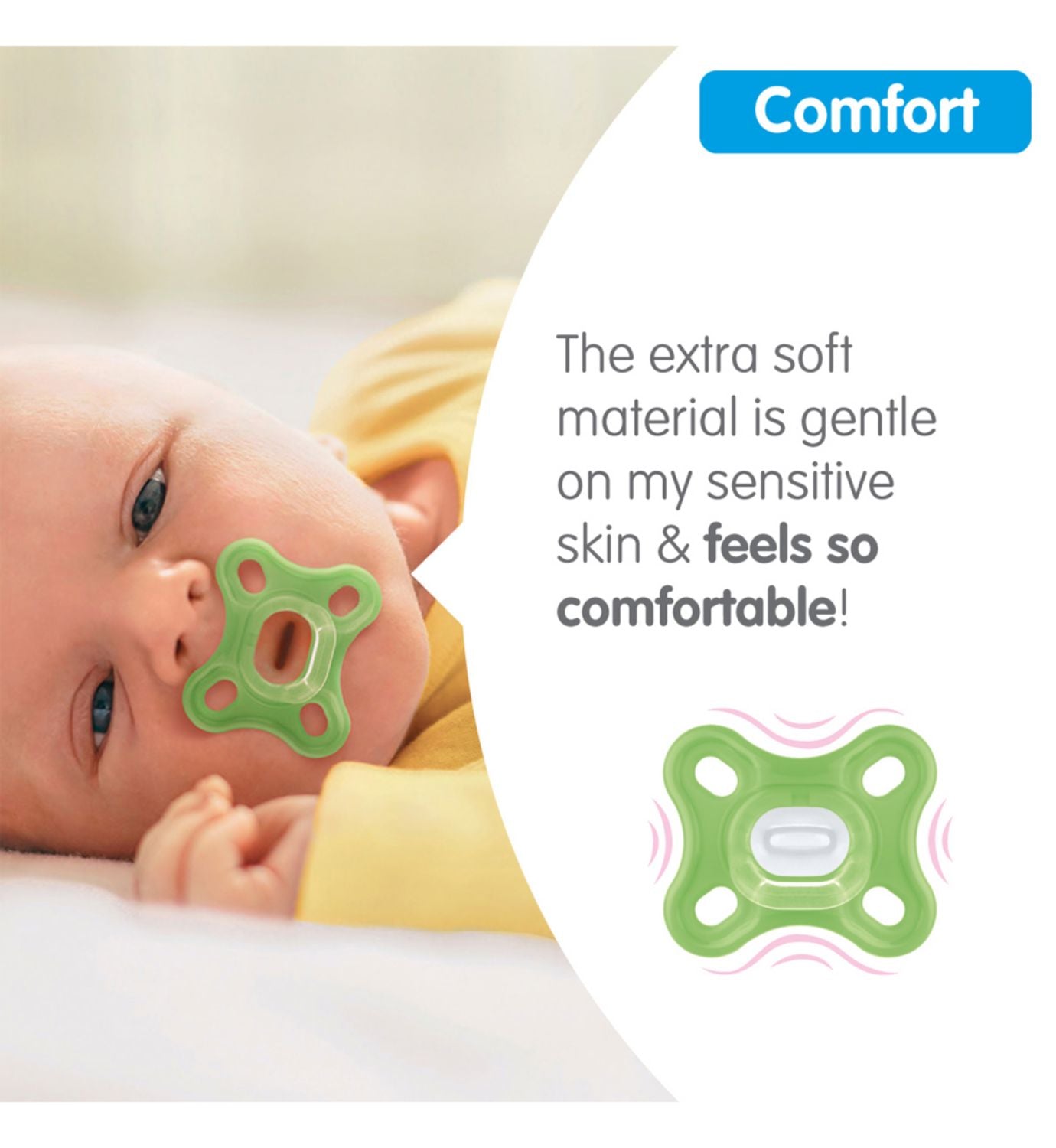 MAM Comfort Soother 3-12 Months 2 Pack Blue, UK version